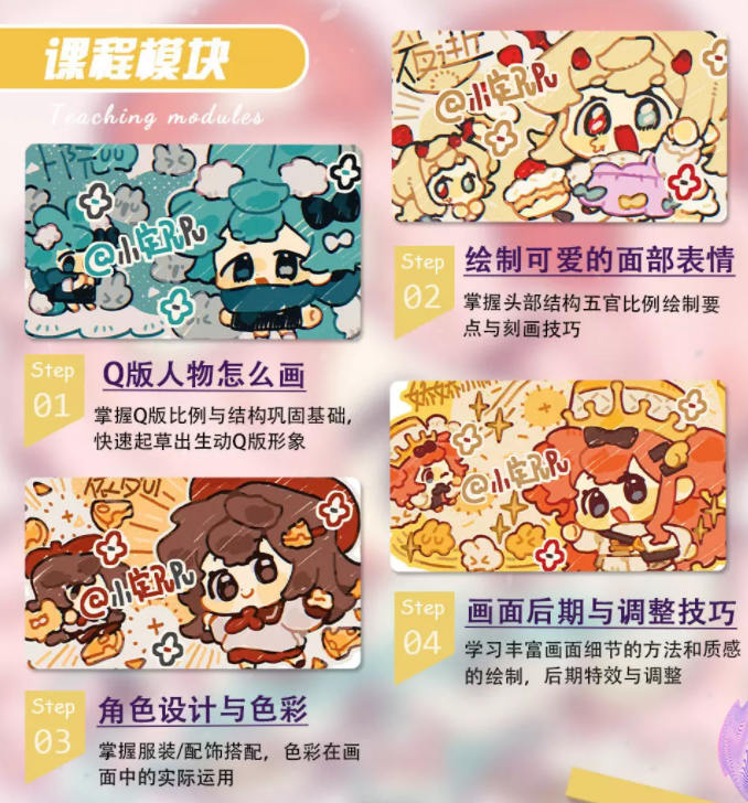 图片[2]-可爱Q版人物创作插画教程【0723】-procreatechahua