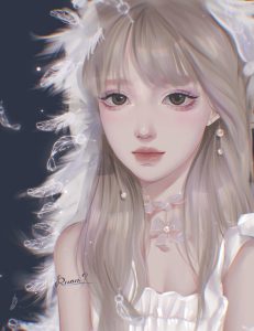 procreate少女人像插画教程【0662】-procreatechahua