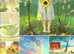 零基础水彩板绘教程+操作技巧分享【0649】-procreatechahua