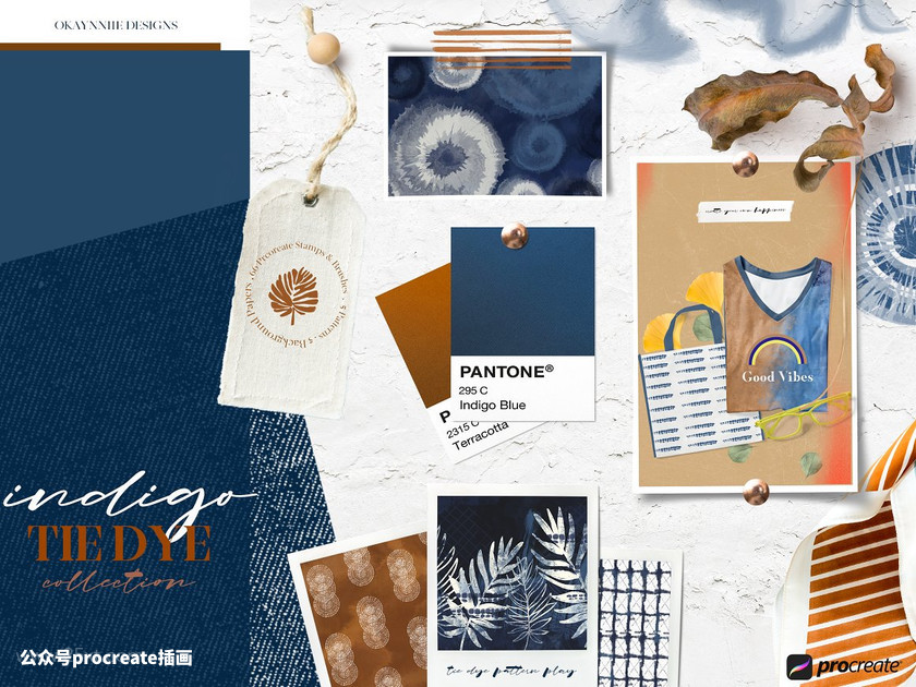 图片[9]-靛蓝色染料数字扎染的procreate笔刷【0232】-procreatechahua