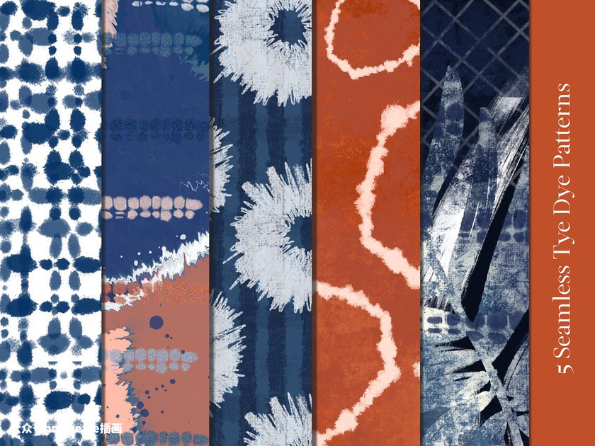 图片[12]-靛蓝色染料数字扎染的procreate笔刷【0232】-procreatechahua