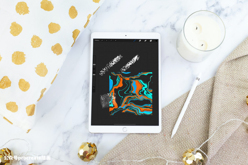 图片[5]-大理石纹理质感的procreate笔刷和背景图片素材【0230】-procreatechahua