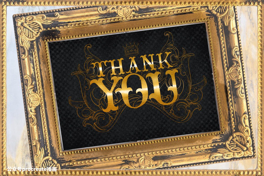 图片[8]-复古巴洛克风格Procreate艺术文字笔刷【0236】-procreatechahua