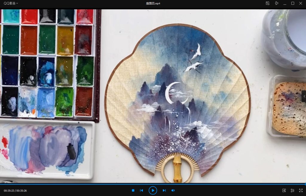 图片[1]-国风水彩场景插画教程【0601】-procreatechahua