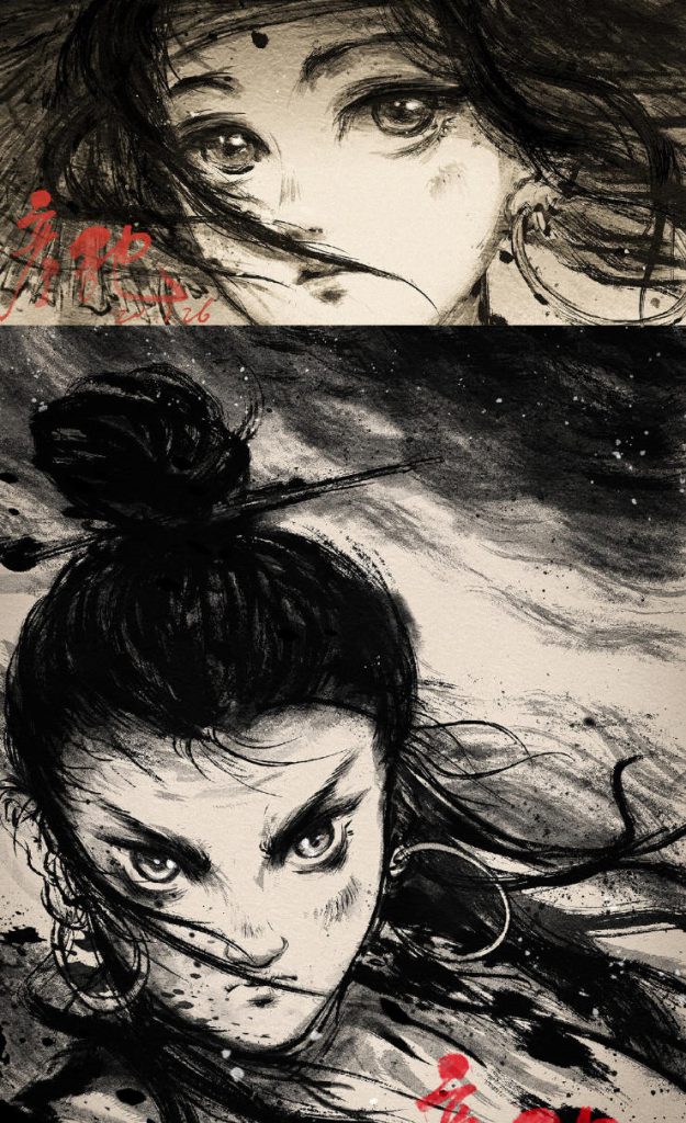 图片[2]-水墨质感插画PS教程【0705】-procreatechahua