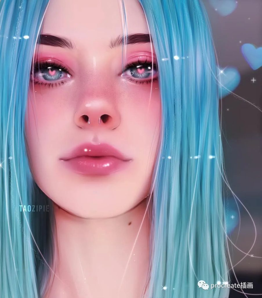 图片[3]-INS风头像插画iPad插画教程【0134】-procreatechahua