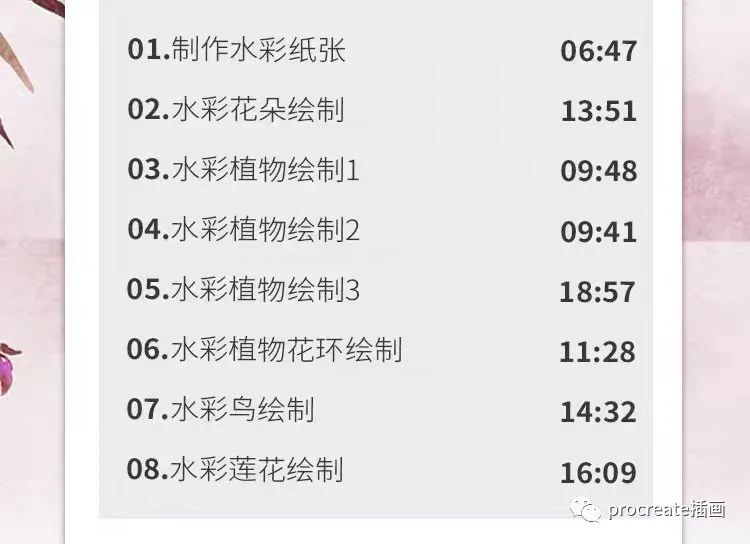 图片[2]-植物人像水彩procreate教程+笔刷+插画集【0156】-procreatechahua