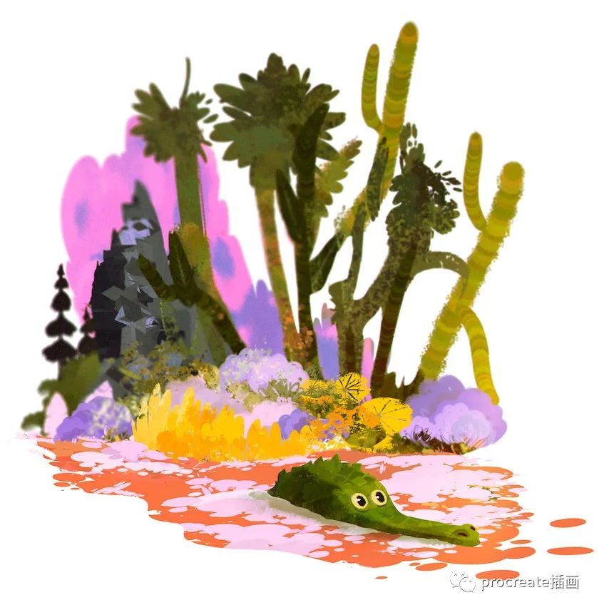 图片[2]-一套高质量的森林绘画植物元素procreate笔刷【0163】-procreatechahua