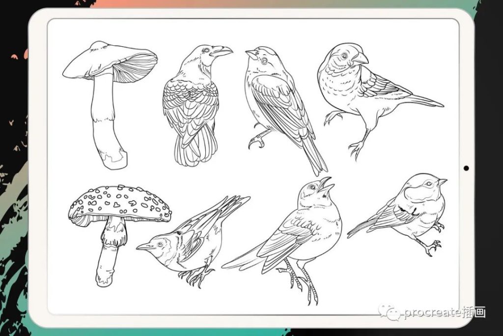 图片[2]-50款纹身刺青图章Procreate笔刷【0166】-procreatechahua