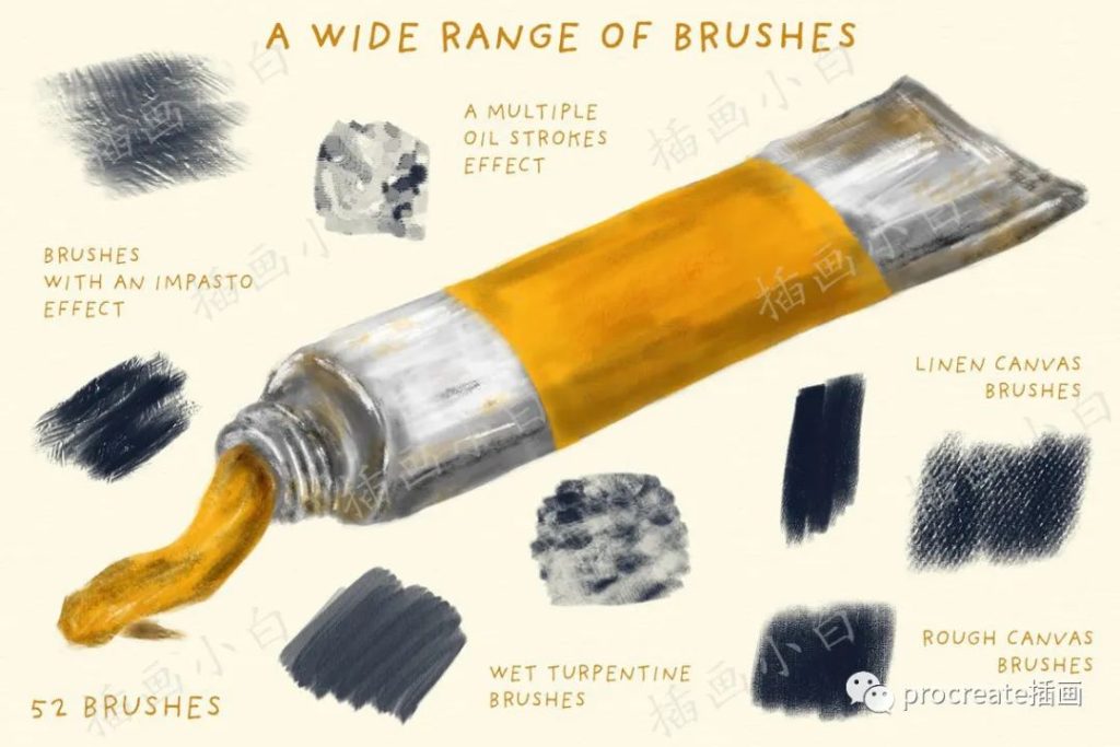 图片[1]-数码油画procreate笔刷【0187】-procreatechahua