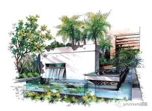 procreate景观设计教程【0203】-procreatechahua