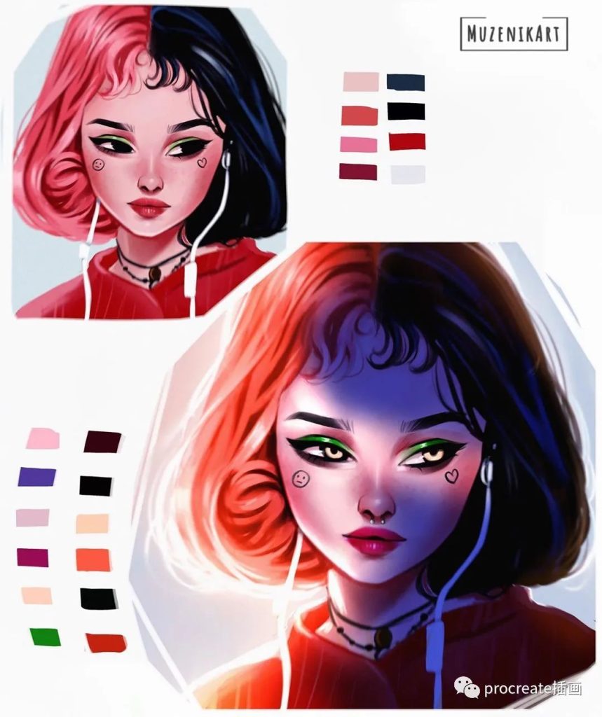 图片[5]-欧美风人像厚涂ipad教程+笔刷+作品集【0211】-procreatechahua