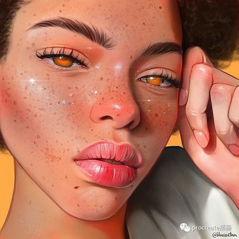图片[3]-19款人像插画专用的逼真质感皮肤Procreate笔刷【0213】-procreatechahua