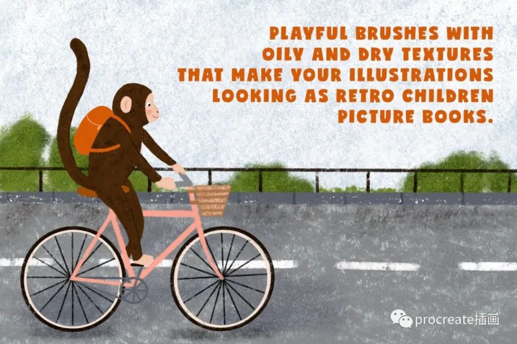 图片[2]-25款复古风蜡笔质感的procreate笔刷【0225】-procreatechahua