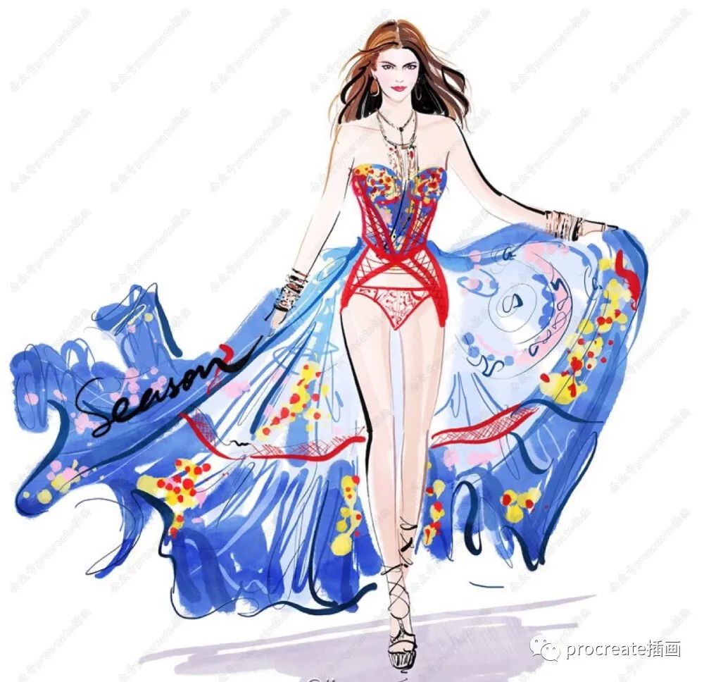 图片[3]-艺术数字时尚绘画Procreate笔刷【0261】-procreatechahua