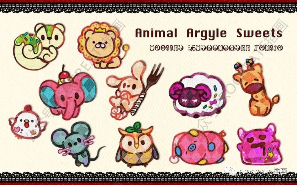 图片[2]-可爱人物头像插画图片临摹素材+可爱漫画procreate笔刷【0288】-procreatechahua