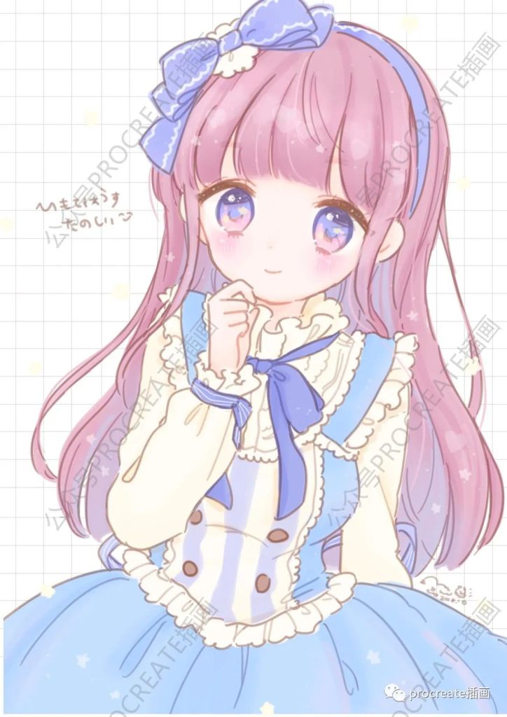 图片[2]-动漫少女插画作品集临摹素材（184张）+6套动漫procreate笔刷【0303】-procreatechahua