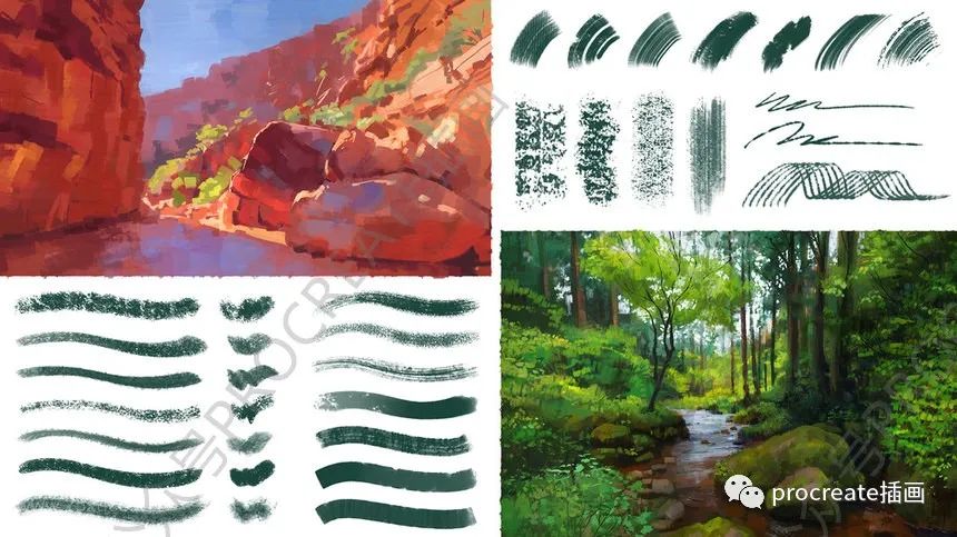 图片[2]-64款传统纹理效果的Photoshop和Procreate插画笔刷【0425】-procreatechahua