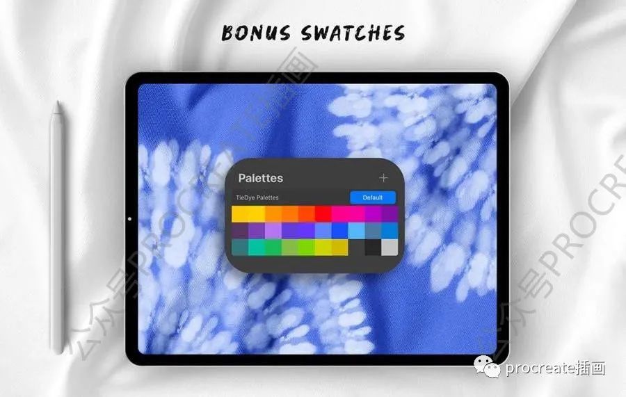 图片[2]-逼真的扎染传统染色工艺procreate笔刷【0430】-procreatechahua