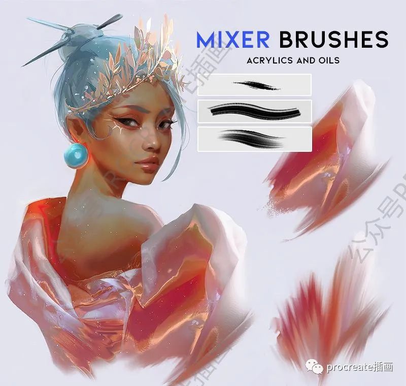 图片[2]-插画师Rossdraws的高级ps和Procreate笔刷套装【0433】-procreatechahua