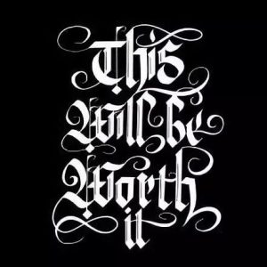 艺术哥特字体procreate笔刷中英文书写【0034】-procreatechahua