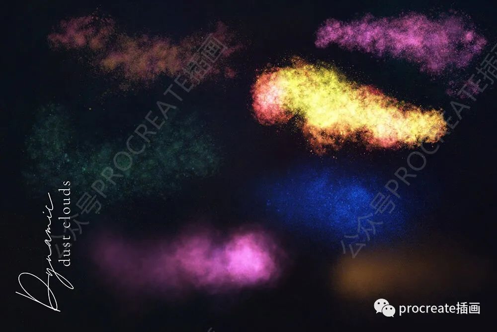 图片[2]-适用于Procreate的银河系元素星空笔刷 【0449】-procreatechahua