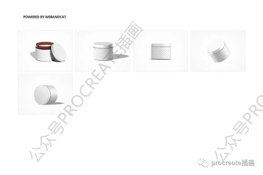 图片[2]-打开的圆形化妆品护肤品罐子设计展示PSD样机素材【0467】-procreatechahua