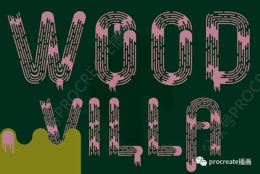 图片[2]-木材纹理效果的英文无衬线字体【0469】-procreatechahua