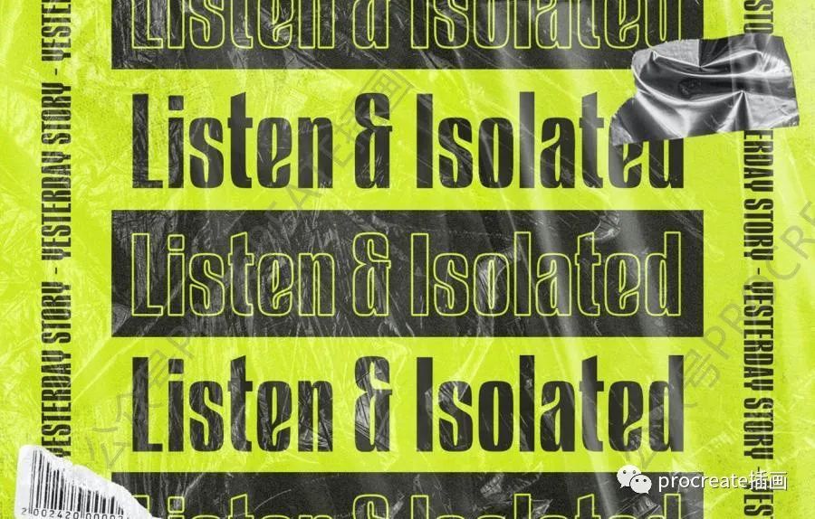 图片[2]-时尚的瘦长条风格的无衬线英文字体【0486】-procreatechahua