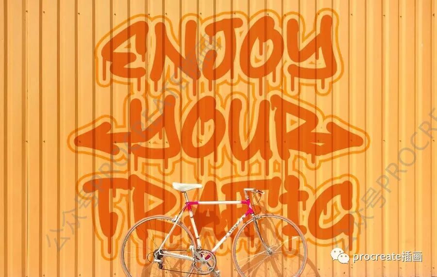 图片[1]-艺术喷漆的涂鸦风格装饰性英文大写字体【0494】-procreatechahua