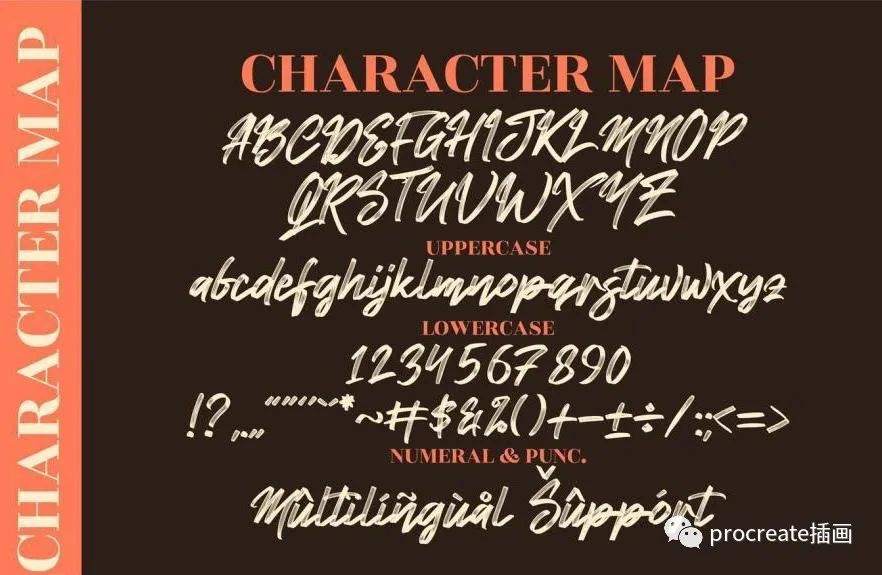 图片[2]-画笔笔刷效果的英文手写字体【0497】-procreatechahua