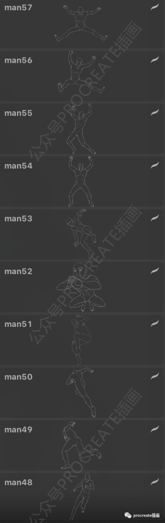 图片[3]-175款男女人体辅助线procreate笔刷【0291】-procreatechahua
