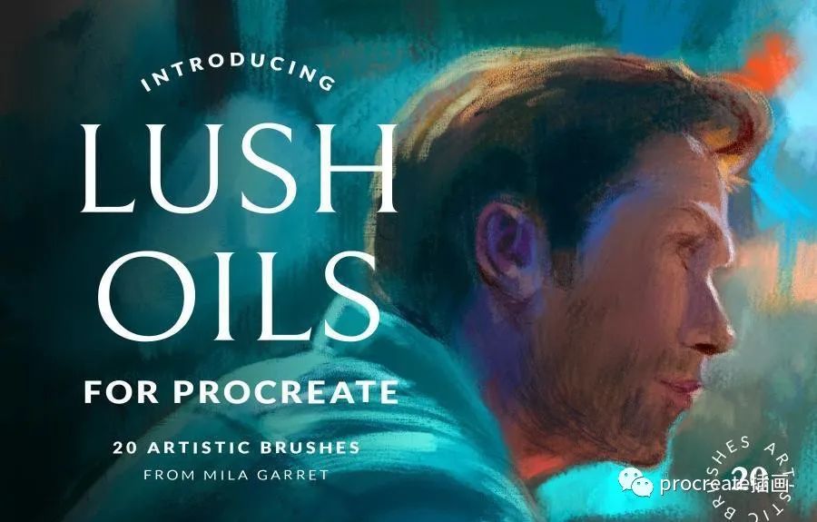 图片[2]-20个华丽的油画绘制效果procreate笔刷【0508】-procreatechahua