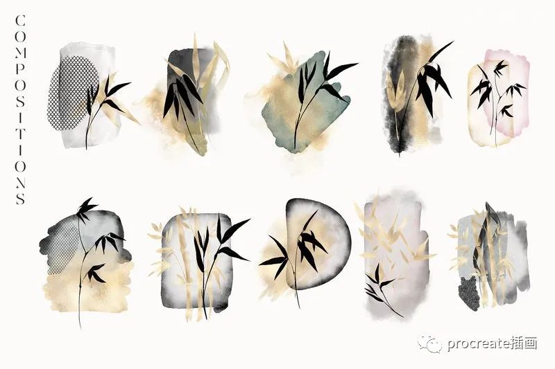 图片[2]-日本风格日式元素的手绘水彩插画png素材包【0528】-procreatechahua