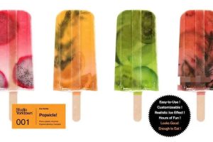 彩色多种口味的棒冰设计展示样机【0559】-procreatechahua