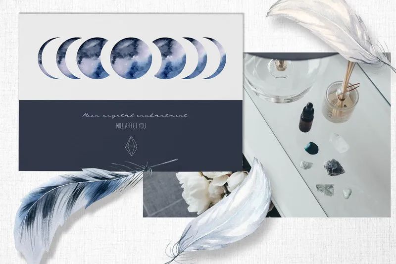 图片[2]-漂亮的水晶钻石手绘水彩png插画元素素材【0563】-procreatechahua