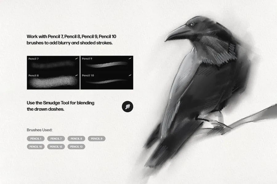 图片[2]-25个基础铅笔素描艺术手绘效果的procreate笔刷【0573】-procreatechahua