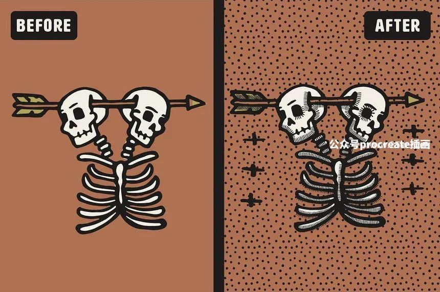 图片[2]-复古风格的Ai矢量笔刷素材集合包【0585】-procreatechahua