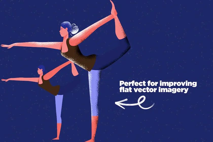 图片[2]-复古阴影纹理效果粗糙颗粒ps笔刷素材【0591】-procreatechahua