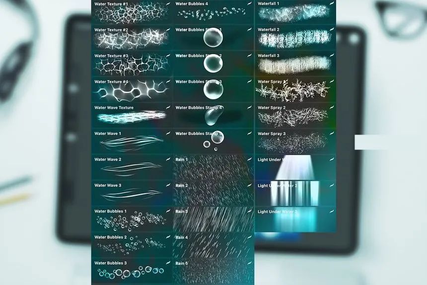 图片[2]-超美的水下世界插画纹理图案Procreate笔刷【0616】-procreatechahua