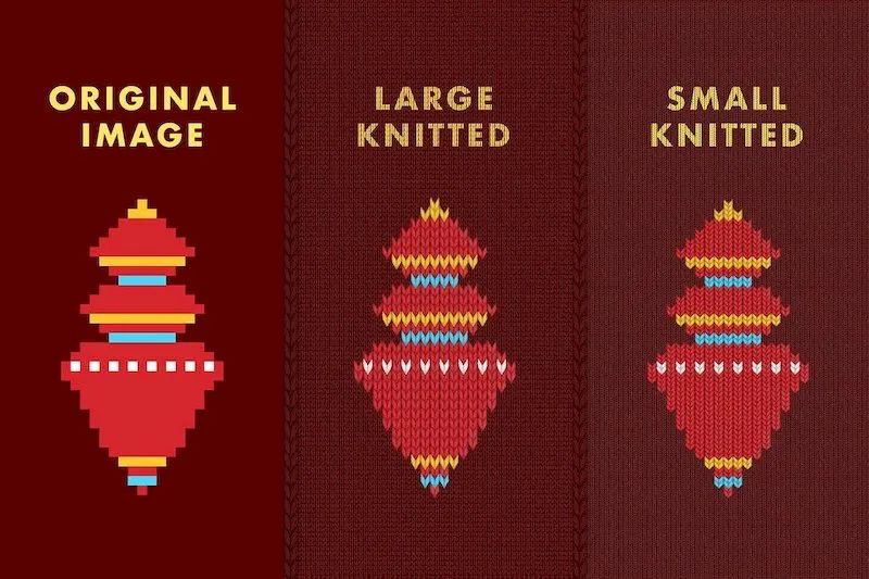 图片[2]-ps画圣诞节毛衣纹理效果的动作插件【0621】-procreatechahua