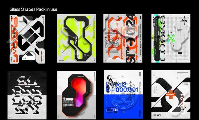 图片[2]-给设计作品添加玻璃拟态风格遮罩特效的ps图层样式【0634】-procreatechahua