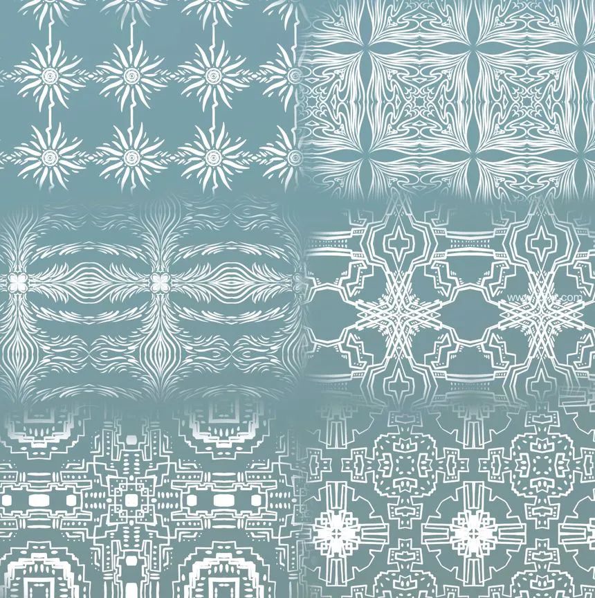 图片[2]-抽象复古花型图案的Procreate笔刷【0642】-procreatechahua