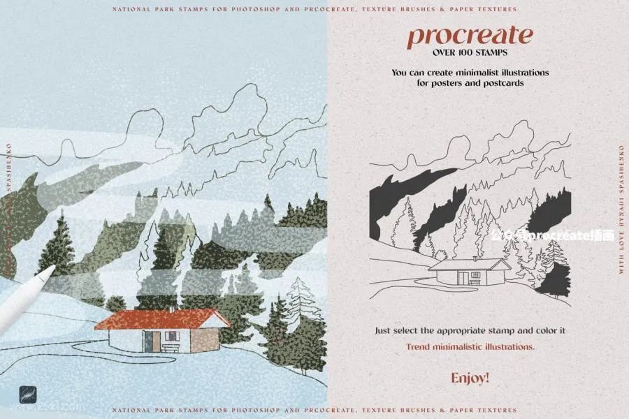 图片[2]-一套Procreate图案纹理笔刷素材【0674】-procreatechahua