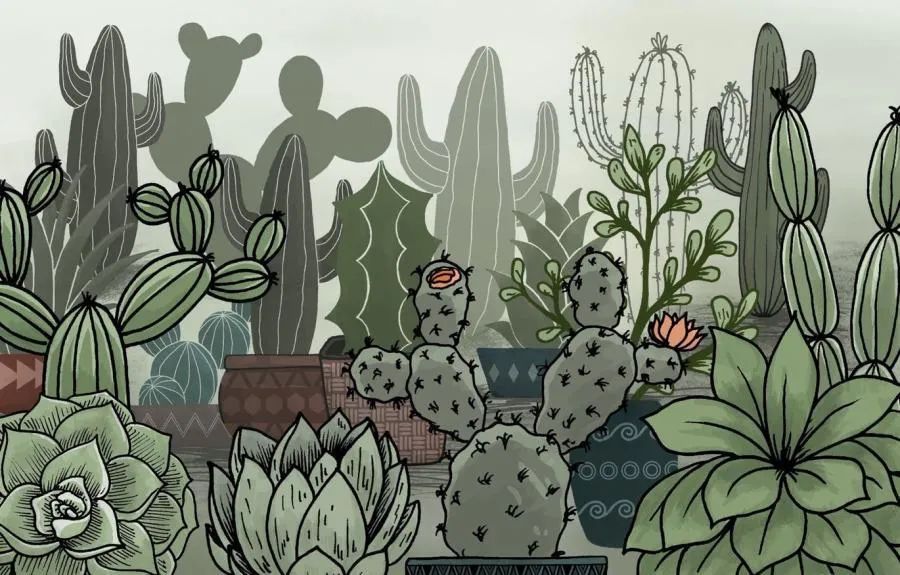 图片[2]-多肉植物和花盆的Procreate图案笔刷【0694】-procreatechahua