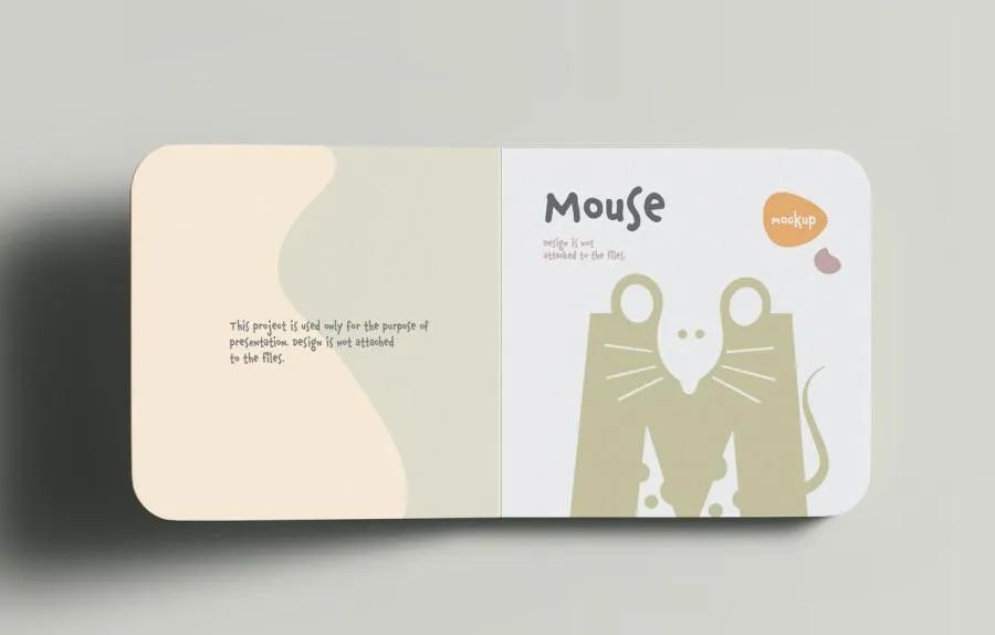 图片[2]-方形的儿童书籍绘本设计展示样机素材【0707】-procreatechahua