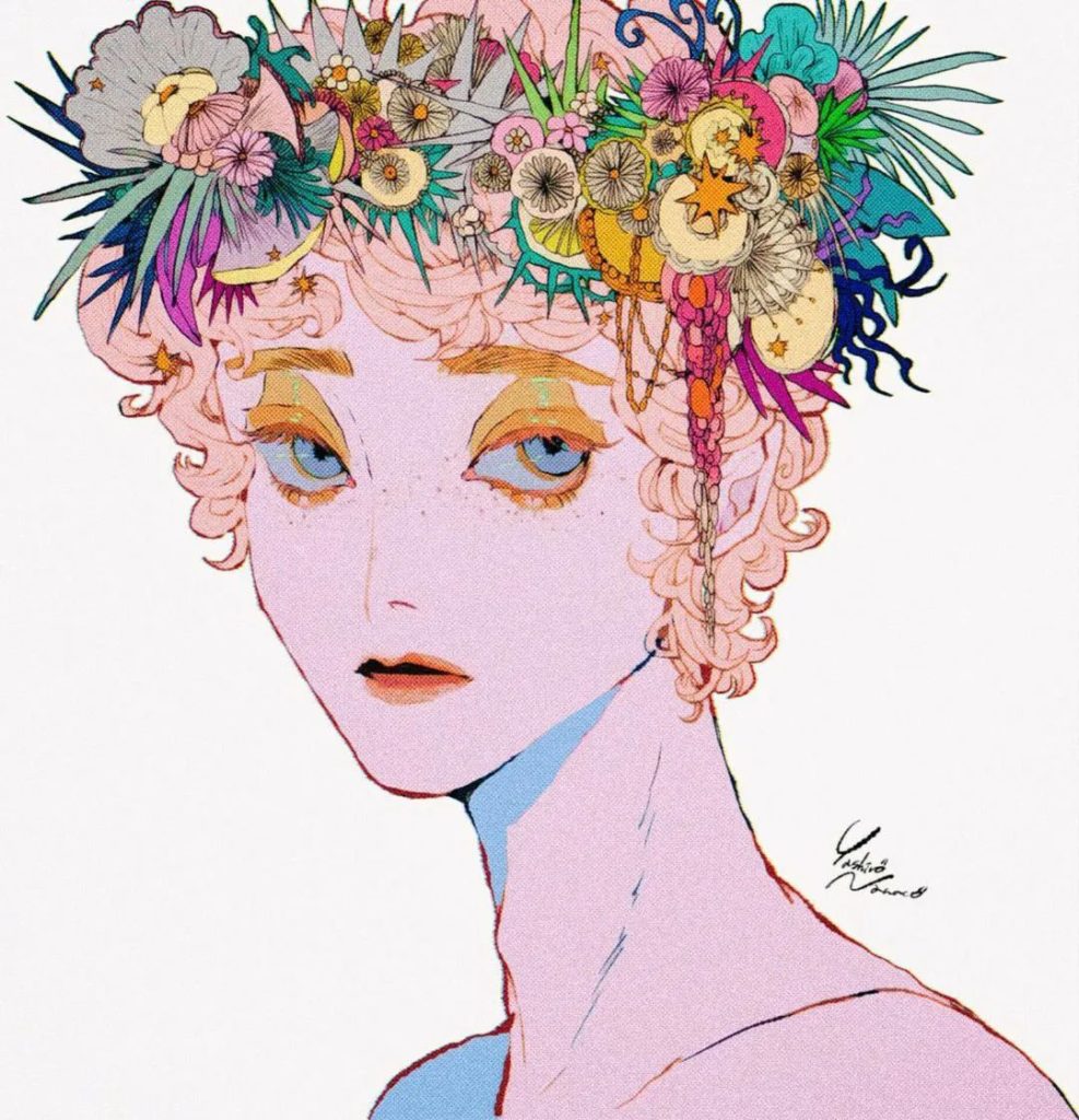 图片[2]-插画师Nanaco Yashiro日式少女插画集【0711】-procreatechahua