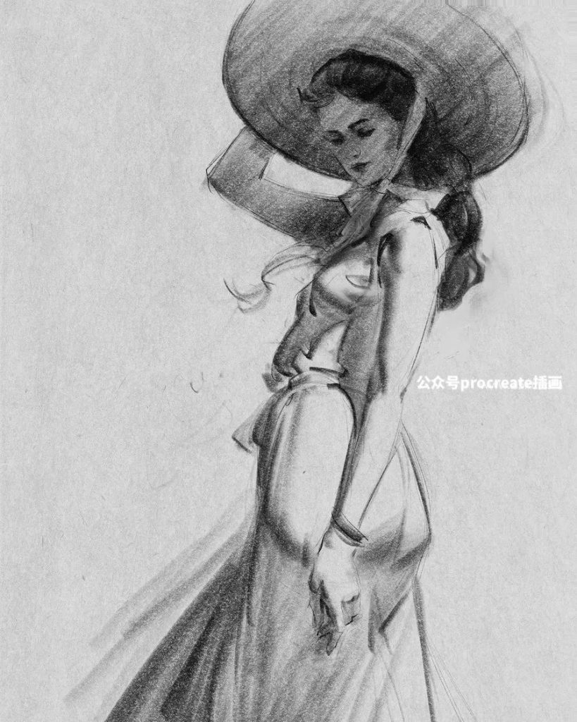 图片[2]-44种艺术大师级碳笔碳粉铅笔素描的Procreate笔刷【0718】-procreatechahua