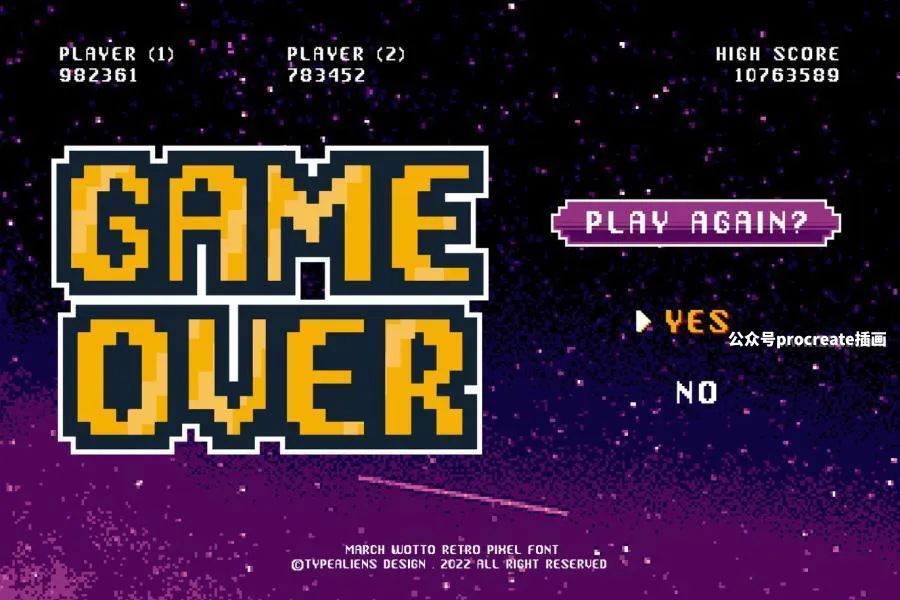 图片[2]-经典游戏常用的复古像素无衬线字体【0728】-procreatechahua