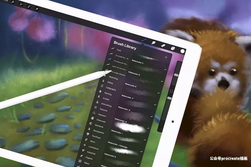 图片[2]-15款日本风格的Procreate水彩笔刷+5张旧纹理的背景纸张【0056】-procreatechahua